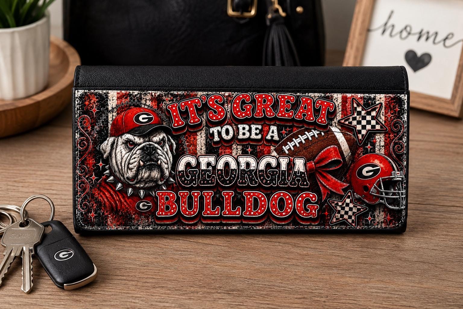It's Great To Be a Georgia Fan Spirit Tri-Fold Wallet