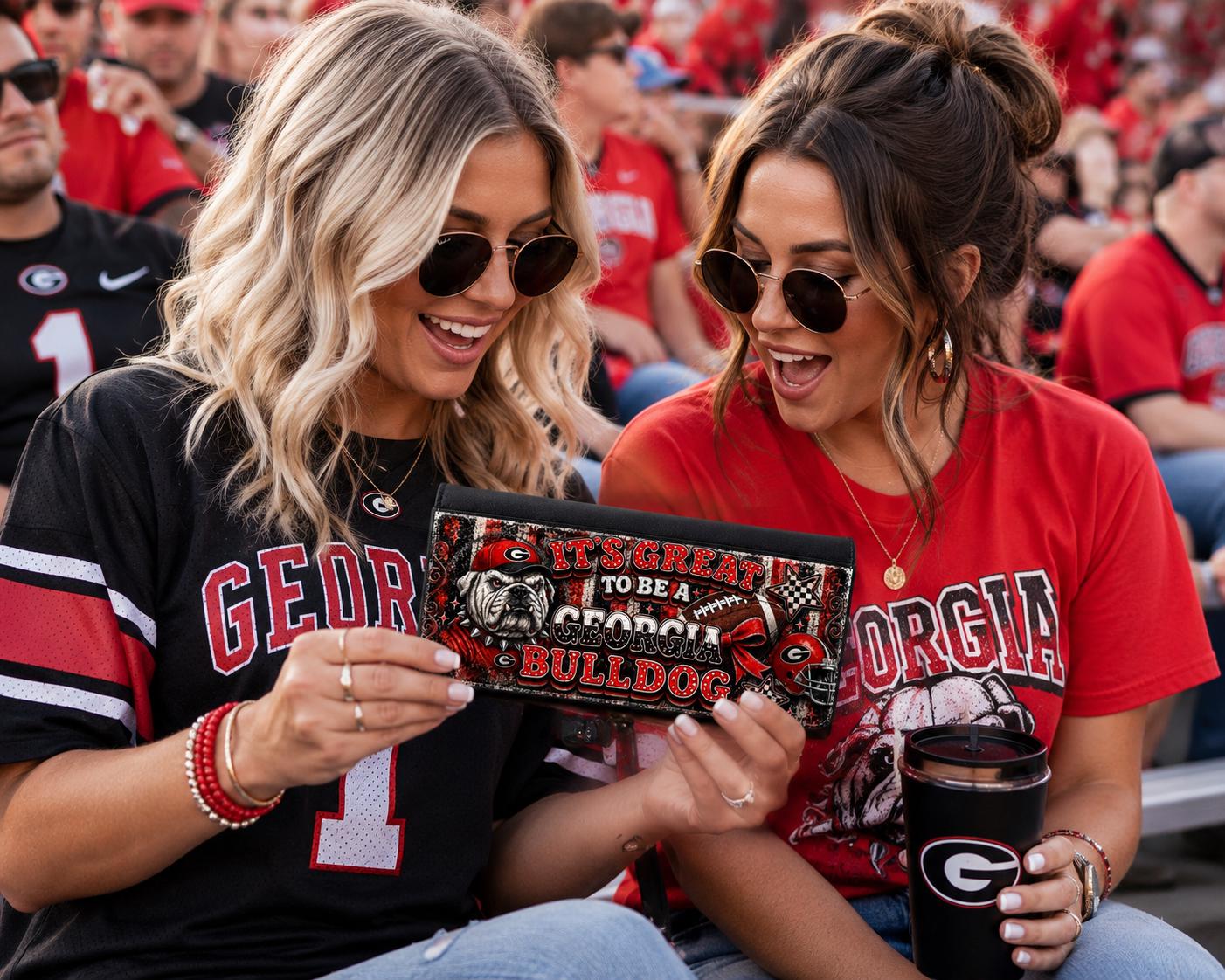It's Great To Be a Georgia Fan Spirit Tri-Fold Wallet