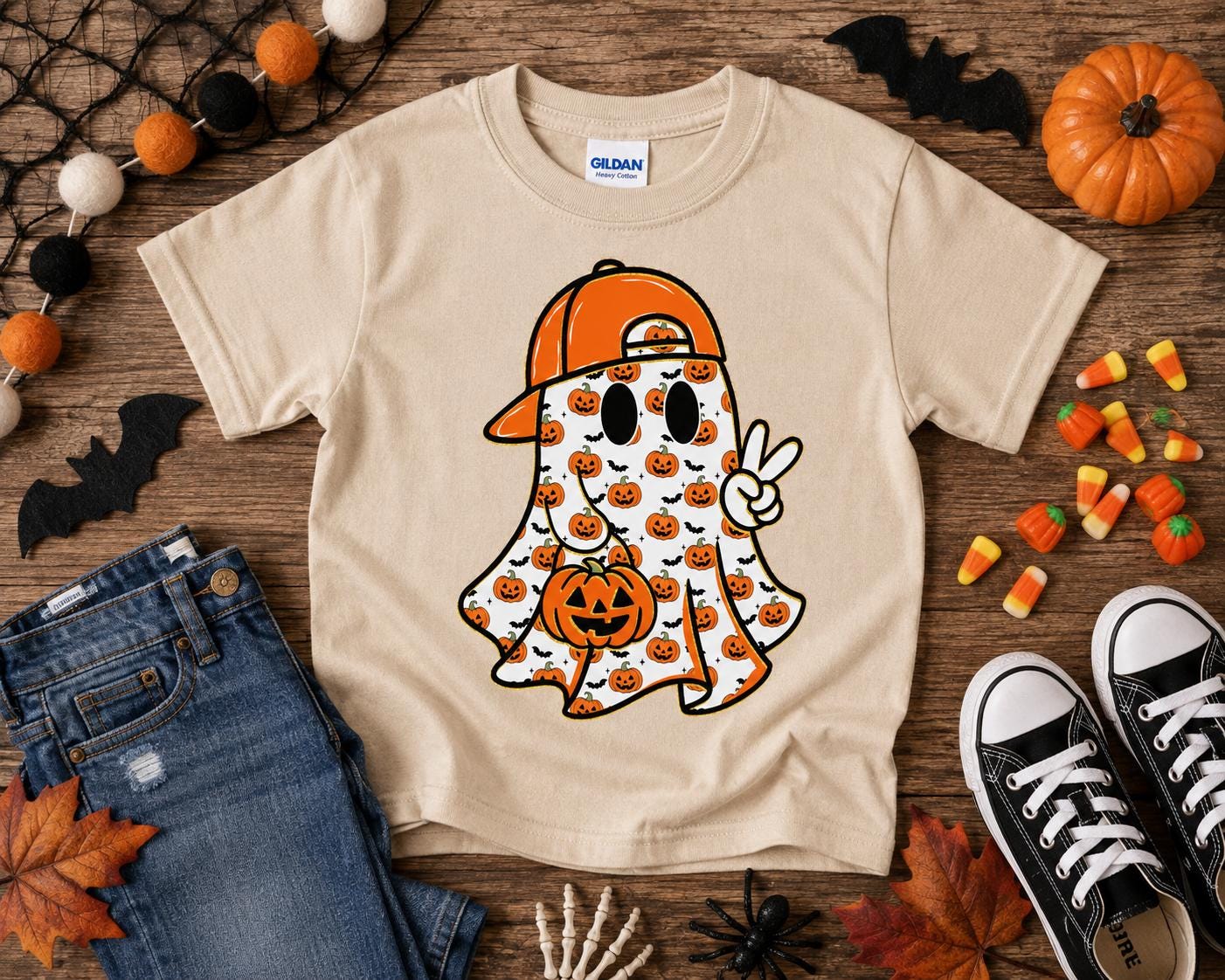 Halloween Ghost Youth Tees