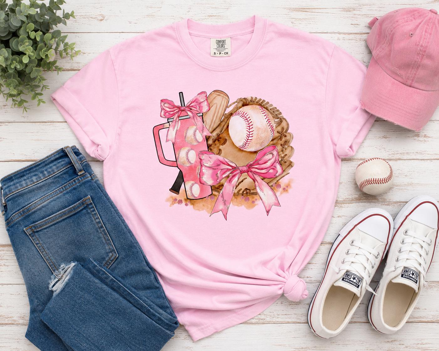 Pretty in Pink Baseball Tee
