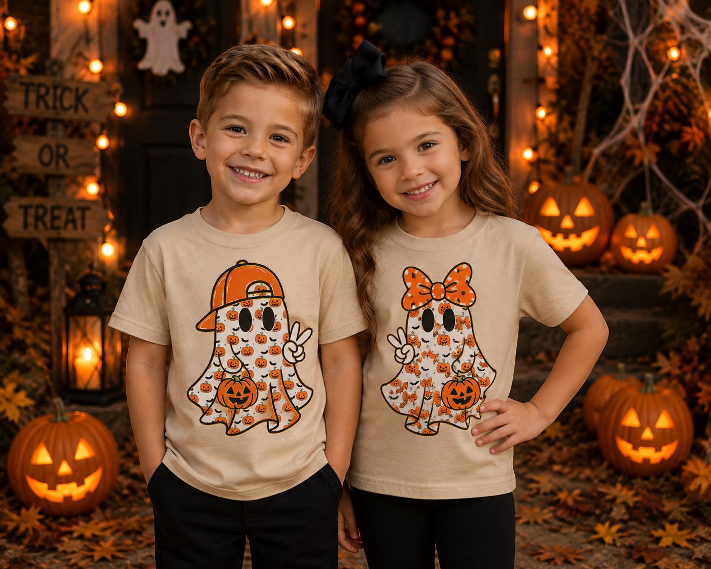 Halloween Ghost Youth Tees