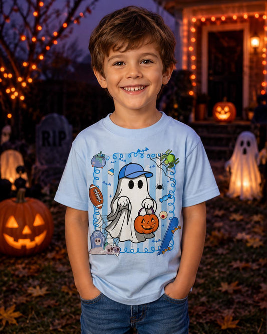 Boys Halloween Ghost T-Shirt