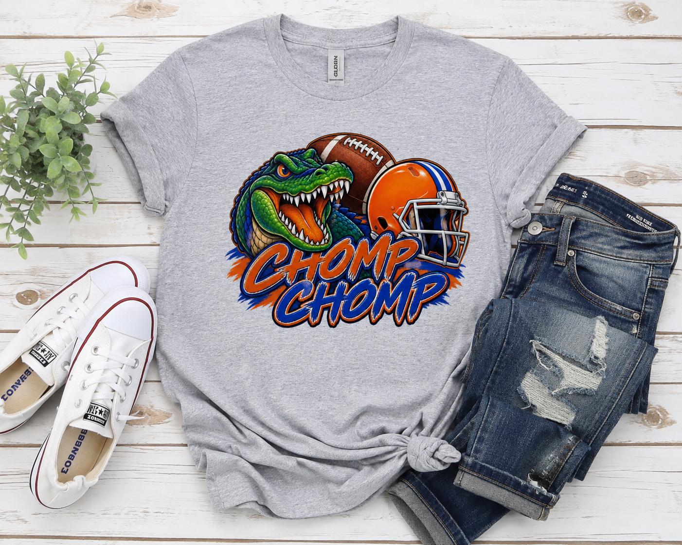 Chomp Chomp Gator Gameday Football T-Shirt