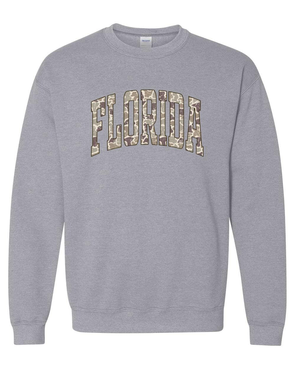 Florida Camo Graphic Tee/ Sweatshirt/His and Hers Matching Sets