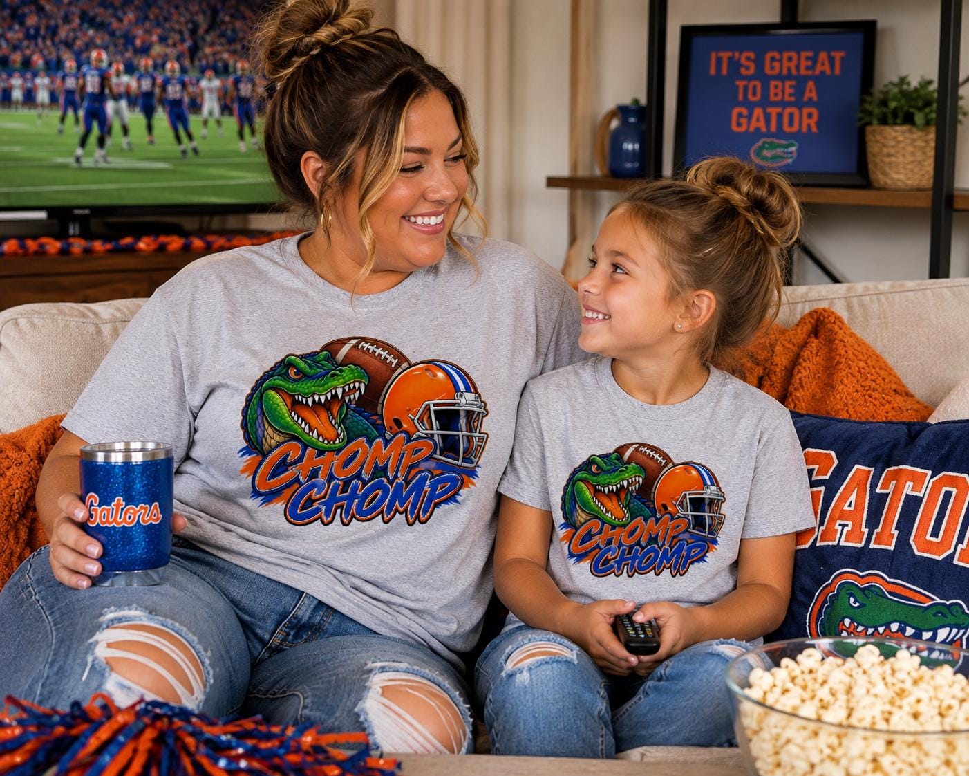 Chomp Chomp Gator Gameday Football T-Shirt
