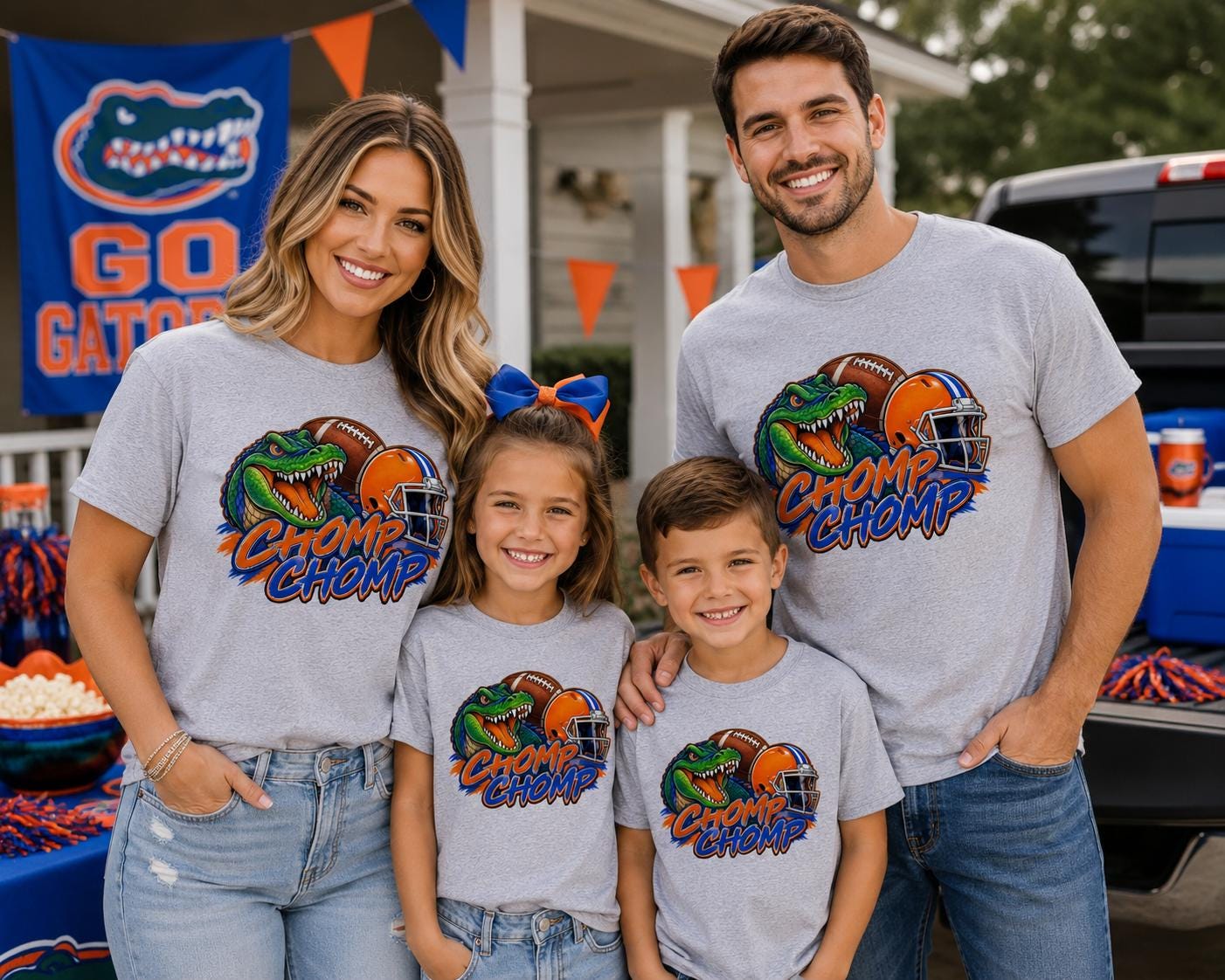 Chomp Chomp Gator Gameday Football T-Shirt