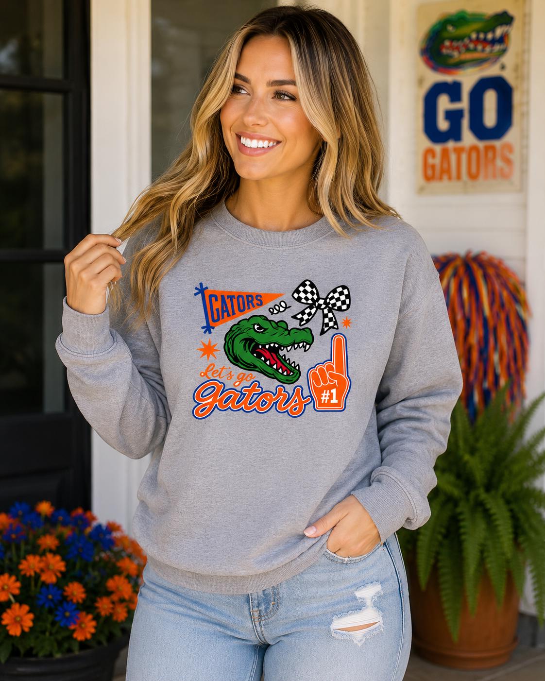 Gators Fan Finger Design Graphic Tee/ Sweatshirt