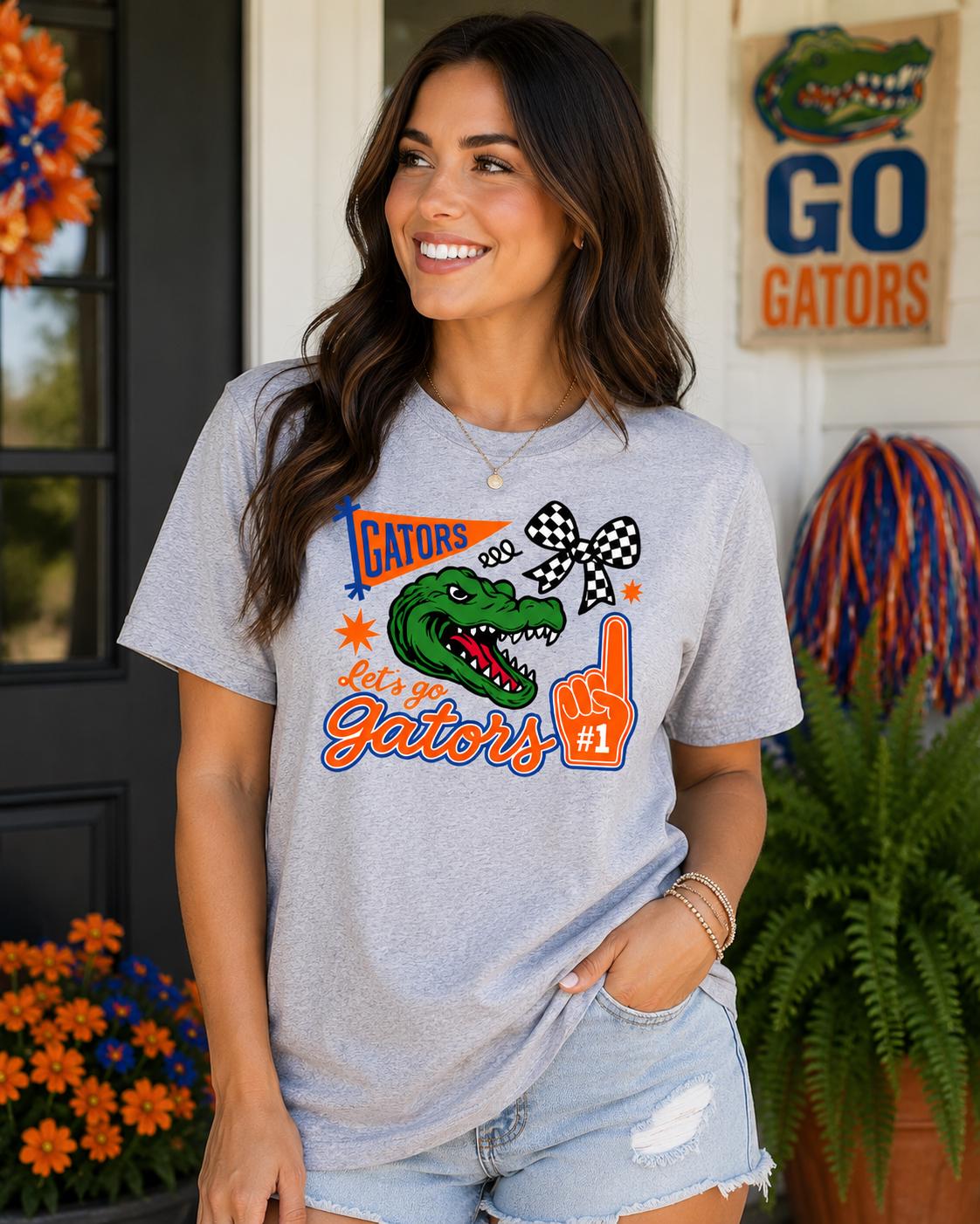 Gators Fan Finger Design Graphic Tee/ Sweatshirt