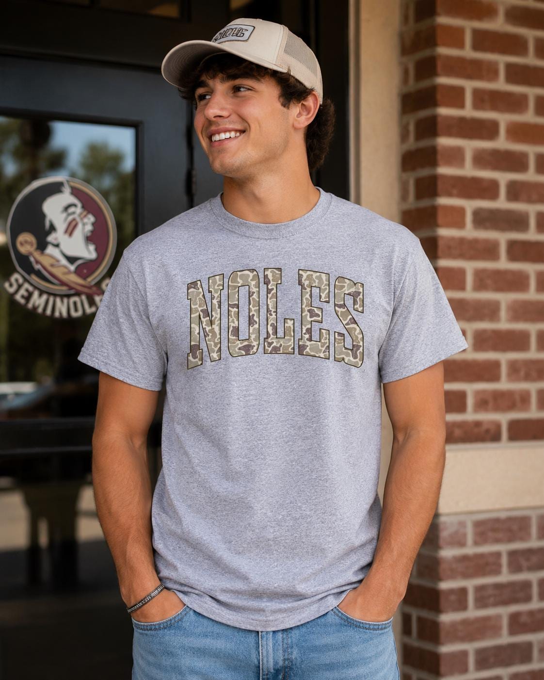 Noles Camo Graphic Tee/ Sweatshirt/His and Hers Matching Sets