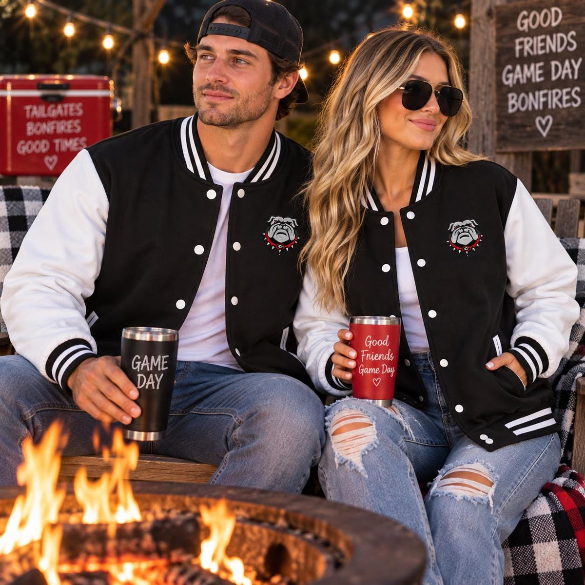 Georgia Bulldogs Game Day Varsity Jacket