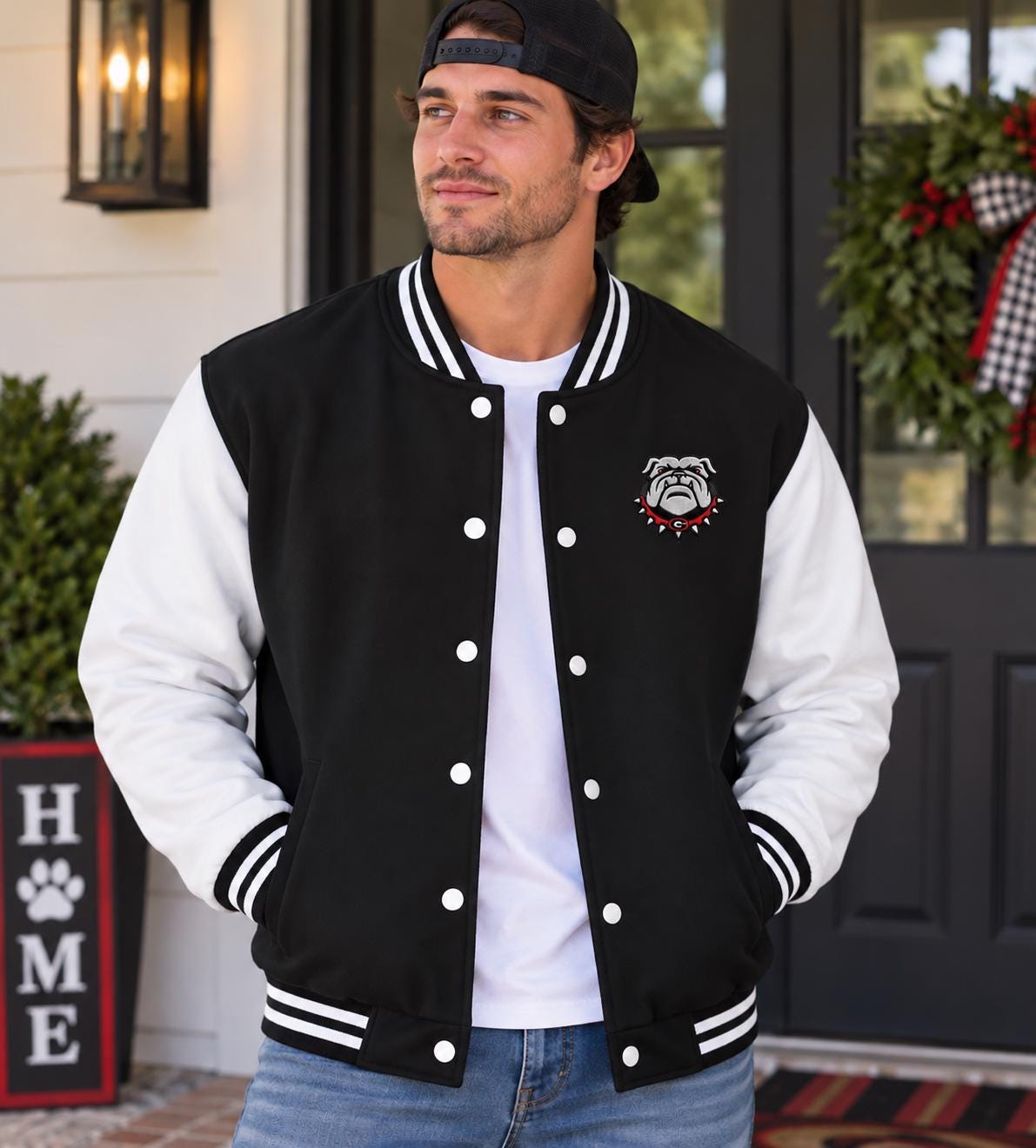 Georgia Bulldogs Game Day Varsity Jacket