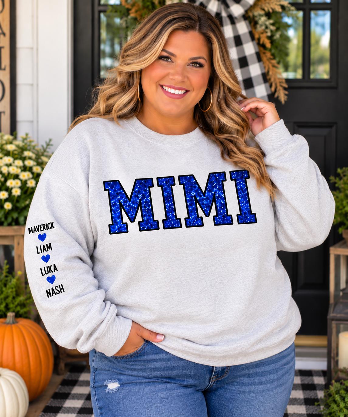 Personalized Construction Truck Applique Crewneck Sweatshirt