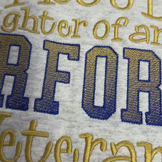 Personalized Military Veteran Crewneck T-Shirt or Sweatshirt