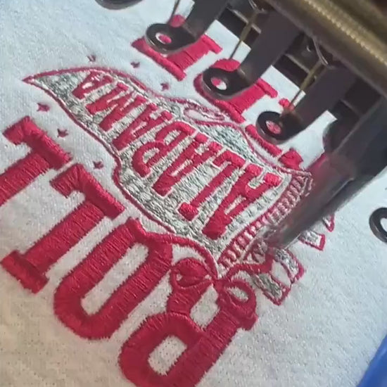 Alabama Roll Tide Spirit Embroidered Tee or Sweatshirt/Adult And Youth Sizes