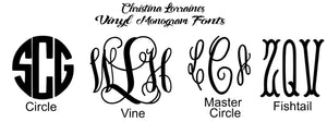 VINYL MONOGRAM SELECTIONS