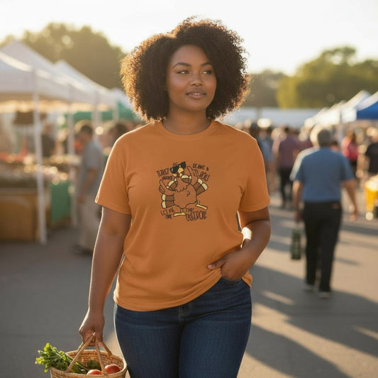 Turkey, Gravy, Beans And Rolls Thanksgiving Design Embroidery Plus Size Shirt