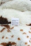 Cow Print Fleece Sherpa