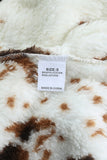 Cow Print Fleece Sherpa