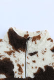 Cow Print Fleece Sherpa