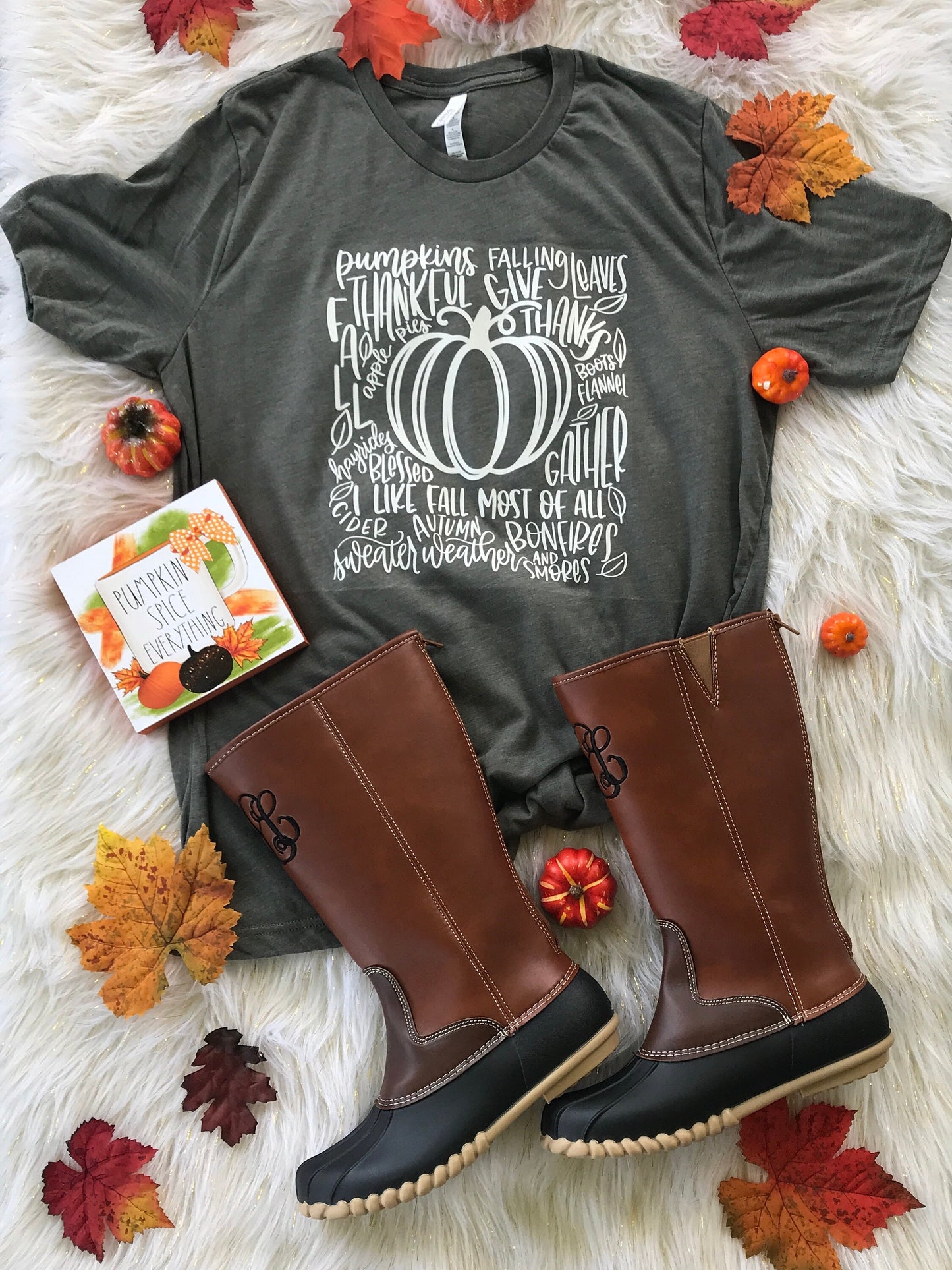 Fall Quote/Pumpkin Design/T-Shirt/Pick Your Color Shirt