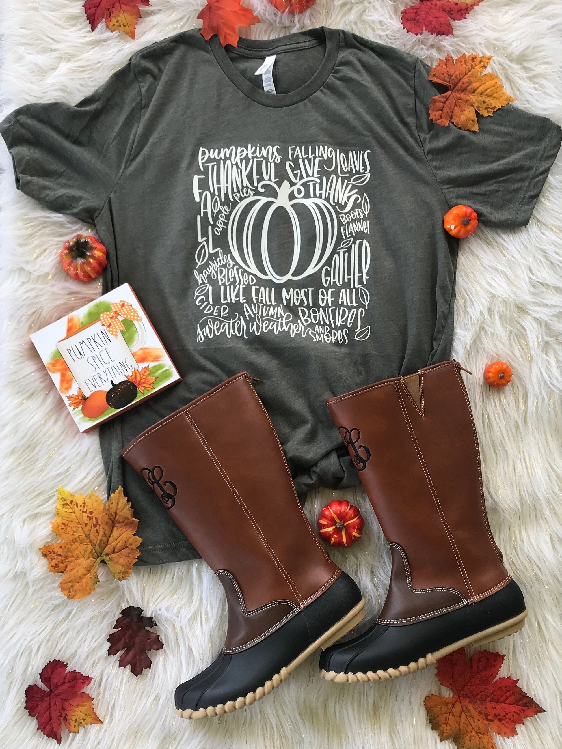 Fall Quote/Pumpkin Design/T-Shirt/Pick Your Color Shirt