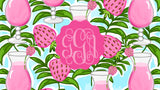 Strawberry Margarita Custom Personalized With Your Monogram Computer Desktop Wallpaper- NOT A PHYSICAL ITEM