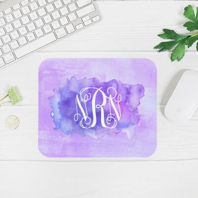 Personalized Purple Water Color Mousepad