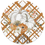 Hi There Pumpkin Plaid Background Mousepad