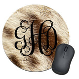 Distressed Leopard/Cow Personalized Mousepad