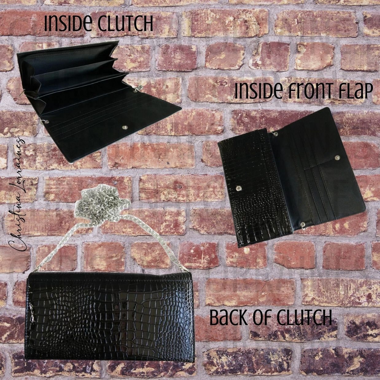 Beautiful Crazy Teal and Leopard Design P/U Leather Eel Skin Clutch Bag