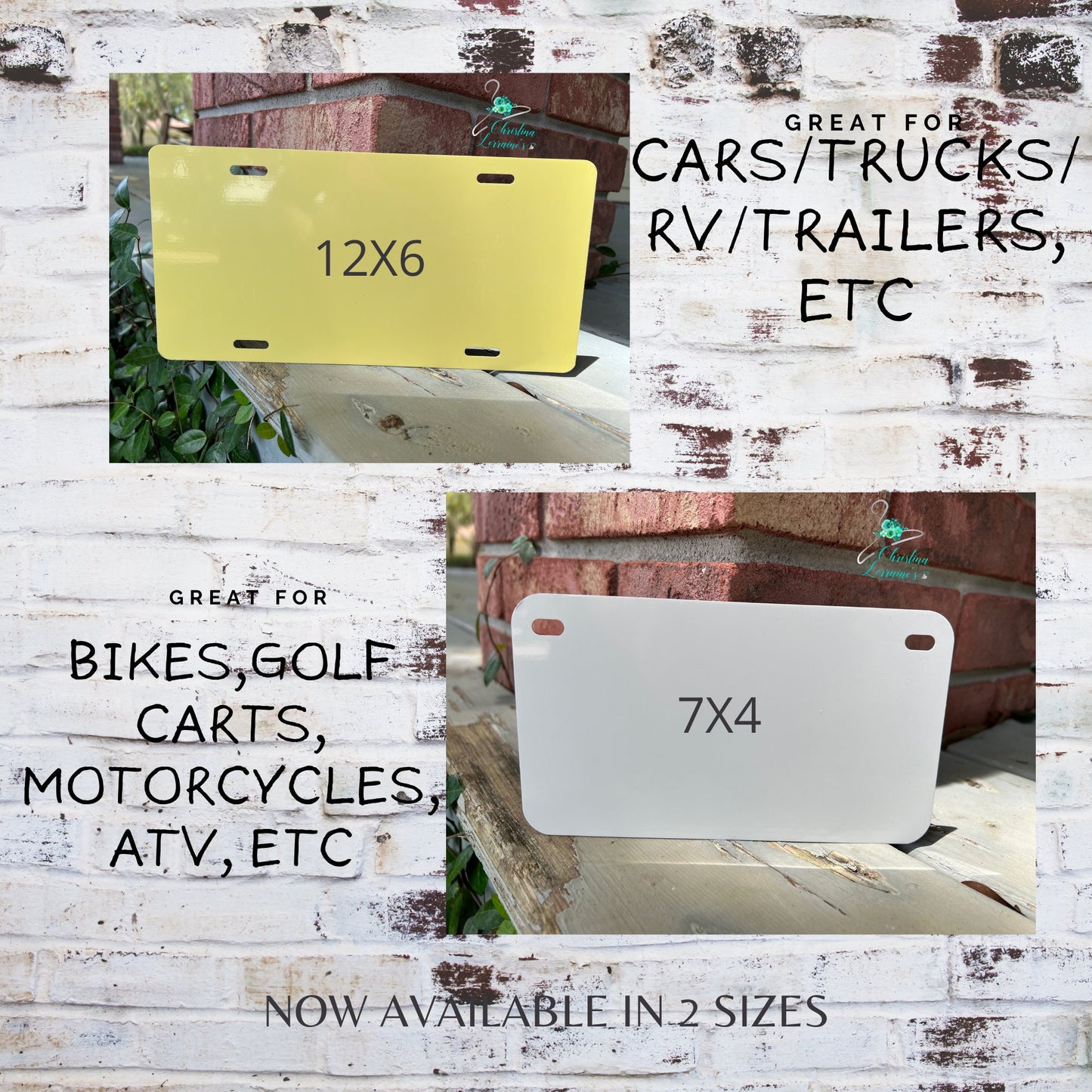 NEW What you know about rolling (side by side atv design) Car/ BIKE/ATV Tag/ License Plate