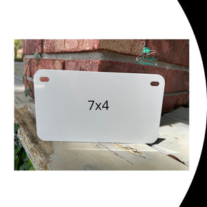 Distressed Leopard/Cow Print with Monogram Car Tag/ License Plate-2 SIZES