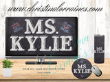 Back to School Blackboard/Chalk Board Personalized mousepad-Round or Rectangle