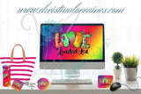 LOVE Loaded Tea Computer Wallpaper