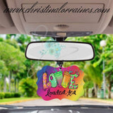 LOVE Loaded Tea Rear View Mirror Charm-2 designs