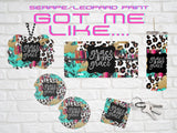 Serape/Leopard Print with the quote Grace Upon Grace Computer Wallpaper