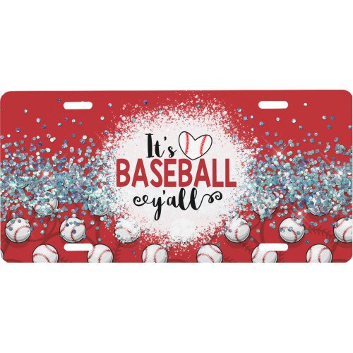 Baseball Design Car Tag/ License Plate/2 designs available