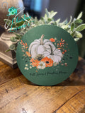 Fall Leaves & Pumpkins Please Mousepad