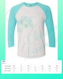 Not Today Heifer Tahiti Blue Raglan Shirt