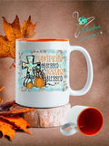 Pumpkin Obsessed and Jesus Blessed Design Coffee Mug/Tumbler