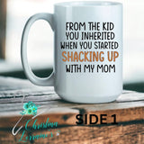 From The Kid You Inherited/Double Sided Word Art Design Coffee Mug