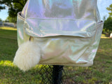 Iridescent Unicorn Embroidered Personalization Book bags /backpacks