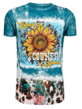 Raised On Country and Sunshine Faux Bleach Shirt