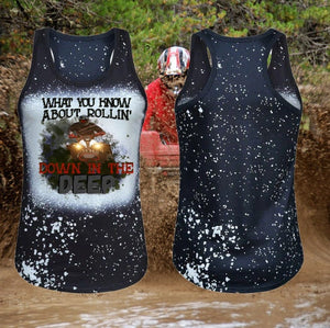 What You Know About Rollin/ATV/Four Wheeler Design Black Tank Top Shirt