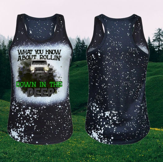 What You Know About Rollin/Jeep Design Black Tank Top Shirt