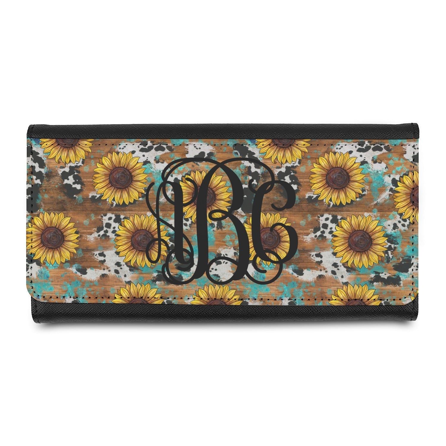 Western Sunflowers Print/Personalize It!/ Design Wallet