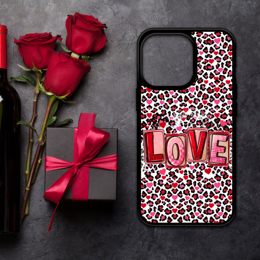 Love Valentines Design Phone Case/ Cover/ Cell Phone Cases Black Edge Cover /Compatible with iPhone 13,14 and 15 pro max