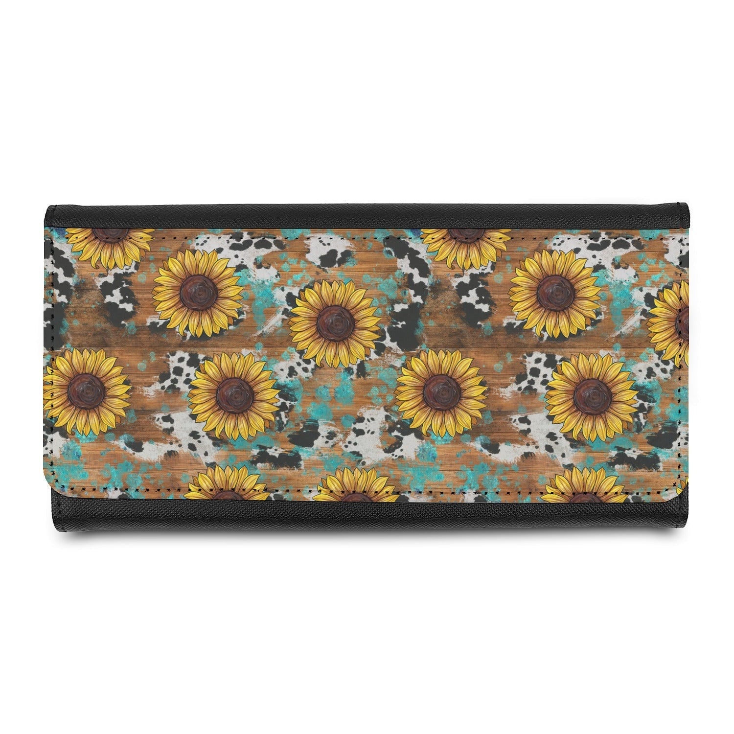 Western Sunflowers Print/Personalize It!/ Design Wallet