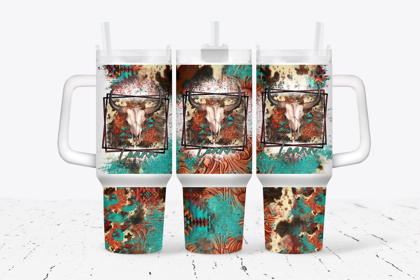 Personalized Western Design Tumbler
