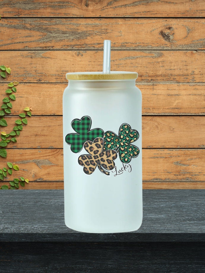 St. Patrick's Day Designs/Pick Your Design/ 16 oz glass tumbler